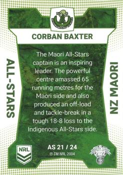2022 NRL Elite - All-Stars #AS21 Corban Baxter Back